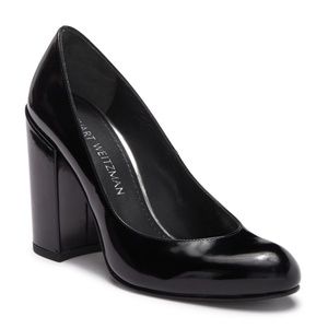 NEW! Stuart Weitzman MODA Leather Block Heel Pump